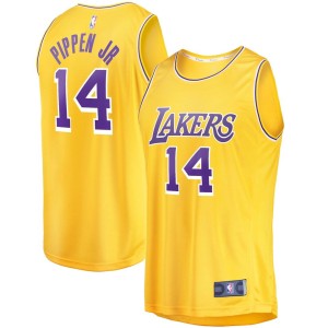 Men's Fanatics Branded Scotty Pippen Jr. Gold Los Angeles Lakers Fast Break Replica Jersey - Icon Edition