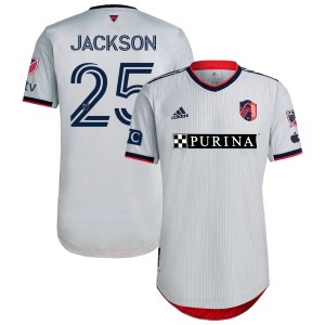 Aziel Jackson St. Louis City SC adidas 2023 The Spirit Kit Authentic Jersey - Gray