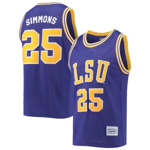 Ben Simmons LSU Tigers Original Retro Brand Commemorative Classic Basketball Jersey - Purple