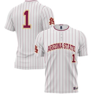 #1 Arizona State Sun Devils ProSphere Youth Softball Jersey - White