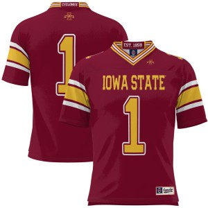 #1 Iowa State Cyclones ProSphere Youth Football Jersey - Cardinal