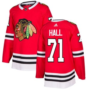 Taylor Hall Chicago Blackhawks adidas Authentic Jersey - Red