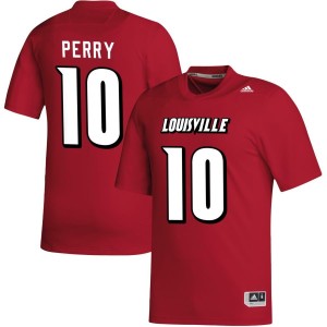 Benjamin Perry Louisville Cardinals adidas NIL Replica Football Jersey - Red