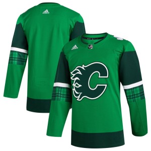 Calgary Flames adidas 2023 St. Patrick's Day Primegreen Authentic Jersey - Kelly Green