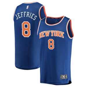 DaQuan Jeffries New York Knicks Fanatics Branded Youth Fast Break Replica Jersey Blue - Icon Edition