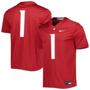 #1 Washington State Cougars Nike Untouchable Football Jersey - Crimson