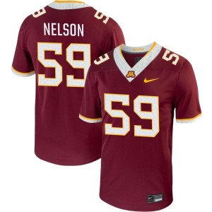 Tony Nelson Minnesota Golden Gophers Nike NIL Replica Football Jersey - Maroon