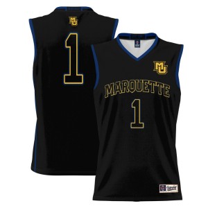 #1 Marquette Golden Eagles ProSphere Youth Basketball Jersey - Black