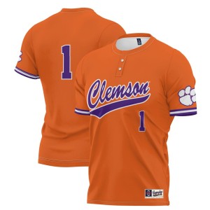 #1 Clemson Tigers ProSphere Unisex Softball Jersey - Orange
