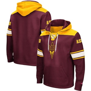 Arizona State Sun Devils Colosseum 2.0 Lace-Up Pullover Hoodie - Maroon