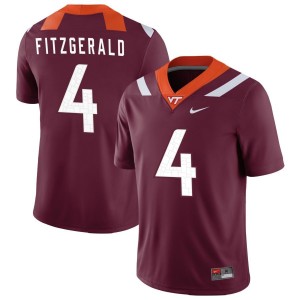 Chance Fitzgerald Virginia Tech Hokies Nike NIL Replica Football Jersey - Maroon