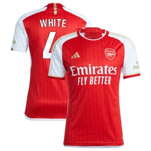 Ben White Arsenal adidas 2023/24 Home Replica Jersey - Red
