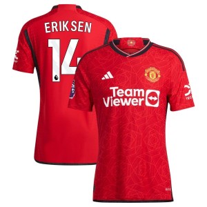 Christian Eriksen  Manchester United adidas 2023/24 Home Authentic Jersey - Red