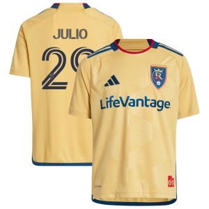Anderson Julio Real Salt Lake adidas Youth 2023 The Beehive State Kit Replica Jersey - Gold