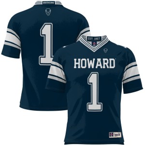 #1 Howard Bison ProSphere Youth Endzone Football Jersey - Navy