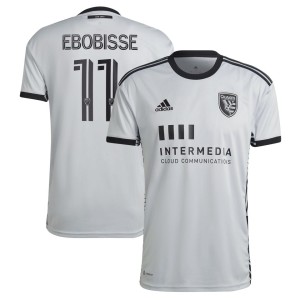 Jeremy Ebobisse San Jose Earthquakes adidas 2022 The Creator Kit Replica Player Jersey - Gray