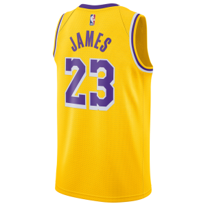 Men's James Lebron Nike Lakers Swingman Jersey - Yellow