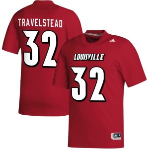 Hayden Travelstead Louisville Cardinals adidas NIL Replica Football Jersey - Red