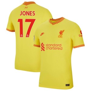 Curtis Jones Liverpool Nike 2021/22 Third Vapor Match Jersey - Yellow