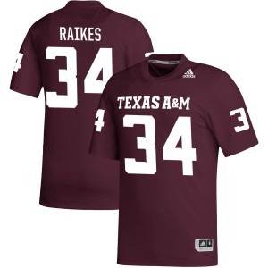 Isaiah Raikes Texas A&M Aggies adidas NIL Replica Football Jersey - Maroon
