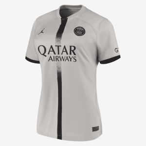 Paris Saint-Germain 2022/23 Stadium Away (Lionel Messi) Women's Nike Dri-FIT Soccer Jersey - Light Smoke Grey/Black