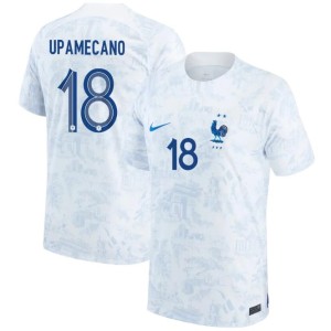 France Dayot Upamecano Away Jersey 2022 World Cup Kit
