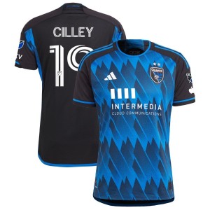 Cam Cilley San Jose Earthquakes adidas 2023 Active Fault Jersey Authentic Jersey - Blue