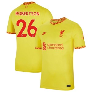 Andy Robertson Liverpool Nike 2021/22 Third Breathe Stadium Jersey - Yellow