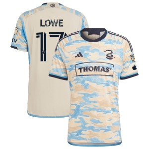 Damion Lowe Philadelphia Union adidas 2023 For Philly Authentic Jersey - Tan