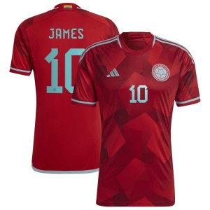 James Rodriguez Colombia National Team adidas 2022/23 Away Replica Player Jersey - Red