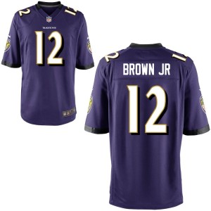 Anthony Brown Jr Baltimore Ravens Nike Youth Game Jersey - Purple