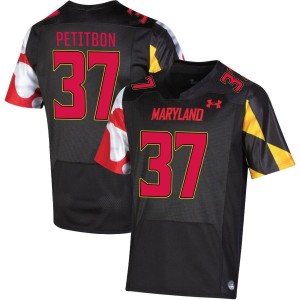 Carson Petitbon Maryland Terrapins Under Armour NIL Replica Football Jersey - Black