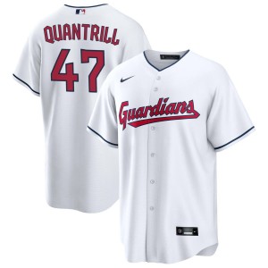Cal Quantrill Cleveland Guardians Nike Youth Replica Jersey - White