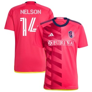Johnny Nelson St. Louis City SC adidas 2023 CITY Kit Replica Jersey - Red