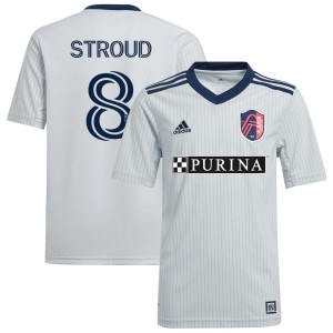 Jared Stroud St. Louis City SC adidas Youth 2023 The Spirit Kit Replica Jersey - Gray