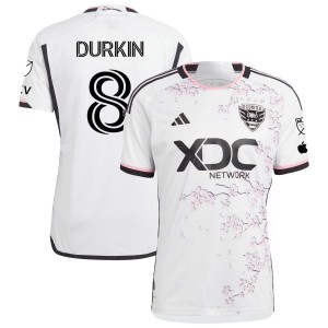 Chris Durkin D.C. United adidas 2023 The Cherry Blossom Kit Authentic Jersey - White