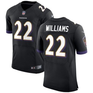 Damarion Williams Baltimore Ravens Nike Speed Machine Elite Jersey - Black
