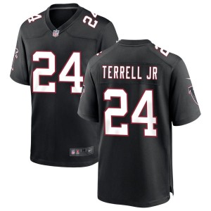 A.J. Terrell Jr Atlanta Falcons Nike Throwback Game Jersey - Black