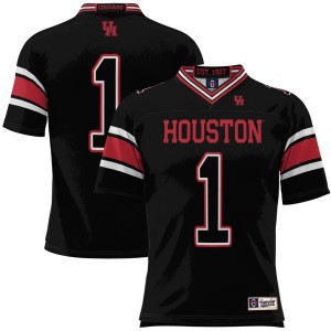 #1 Houston Cougars ProSphere Youth Football Jersey - Black
