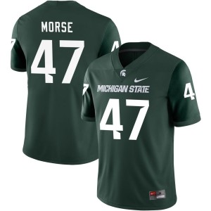 Jackson Morse Michigan State Spartans Nike NIL Replica Football Jersey - Green