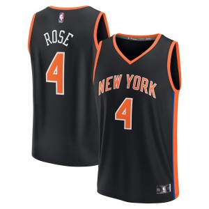 Derrick Rose New York Knicks Fanatics Branded Youth 2022/23 Fastbreak Jersey - City Edition - Black