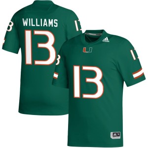 Chantz Williams Miami Hurricanes adidas NIL Replica Football Jersey - Green