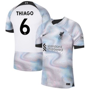Thiago Alcantara Thiago Liverpool Nike 2022/23 Away Breathe Stadium Replica Jersey - White
