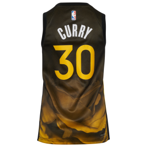 Boys' Grade School Curry Stephen Nike Warriors City Edition Swingman Player Jersey - Black