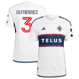Cristian Gutierrez Vancouver Whitecaps FC adidas 2023 Bloodlines Authentic Jersey - White