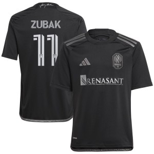 Ethan Zubak Nashville SC adidas Youth 2023 Man In Black Kit Replica Jersey - Black