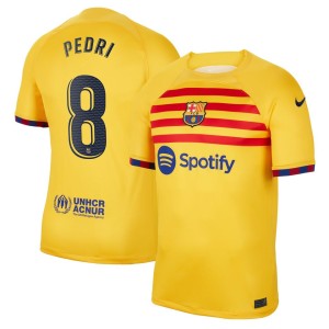 Pedri Barcelona Nike 2022/23 Fourth Breathe Stadium Replica Player Jersey - Yellow