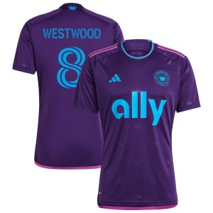 Ashley Westwood Charlotte FC adidas 2023 Crown Jewel Kit Replica Jersey - Purple