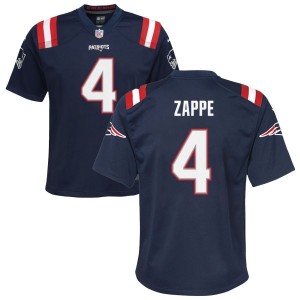 Bailey Zappe New England Patriots Nike Youth Game Jersey - Navy