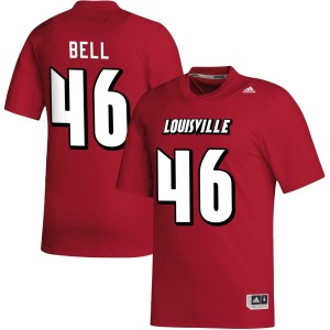 Chris Bell Louisville Cardinals adidas NIL Replica Football Jersey - Red